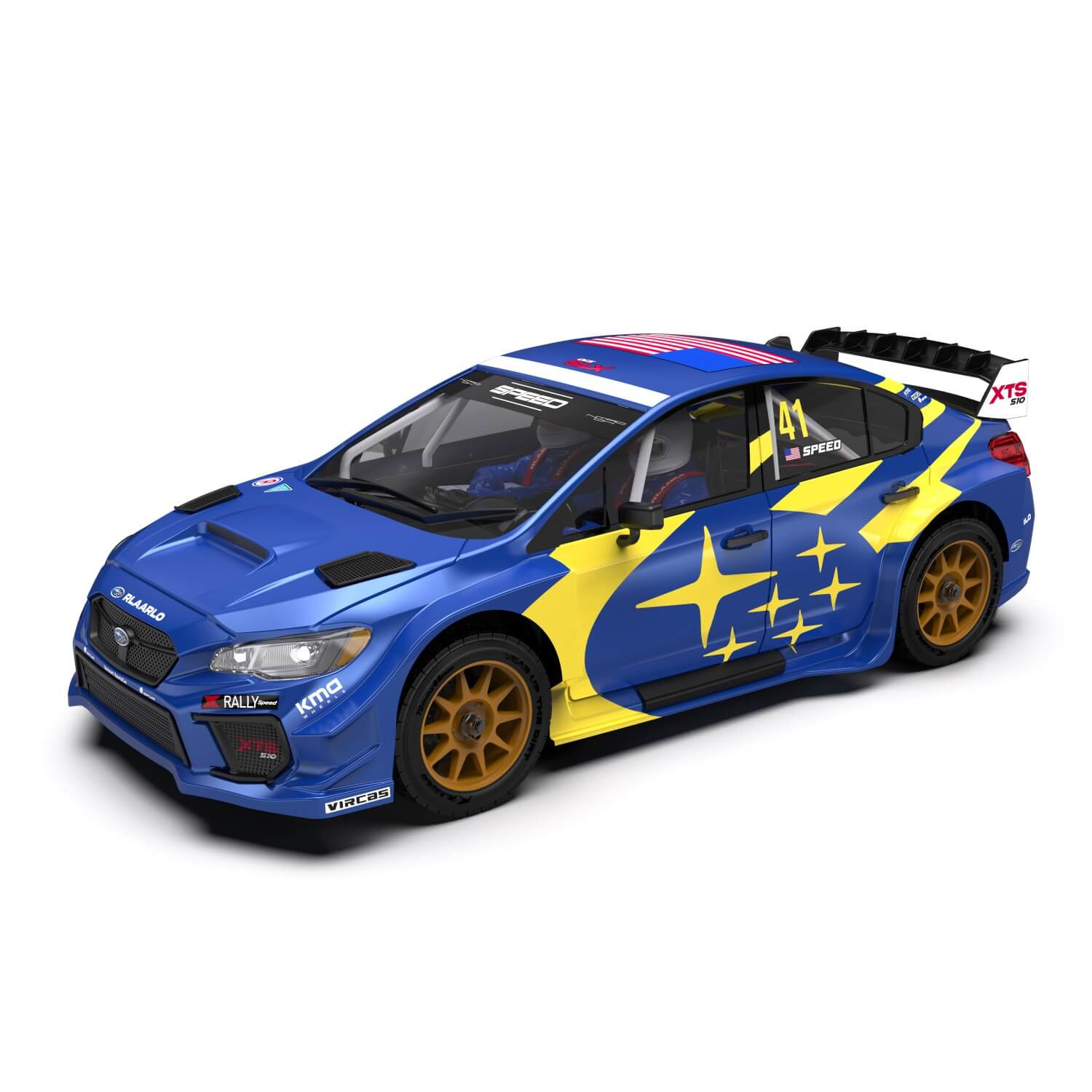 Rlaarlo 1/10 Scale RTR 4WD Carbon Fiber Brushless RC Rally Car | XTS-S10