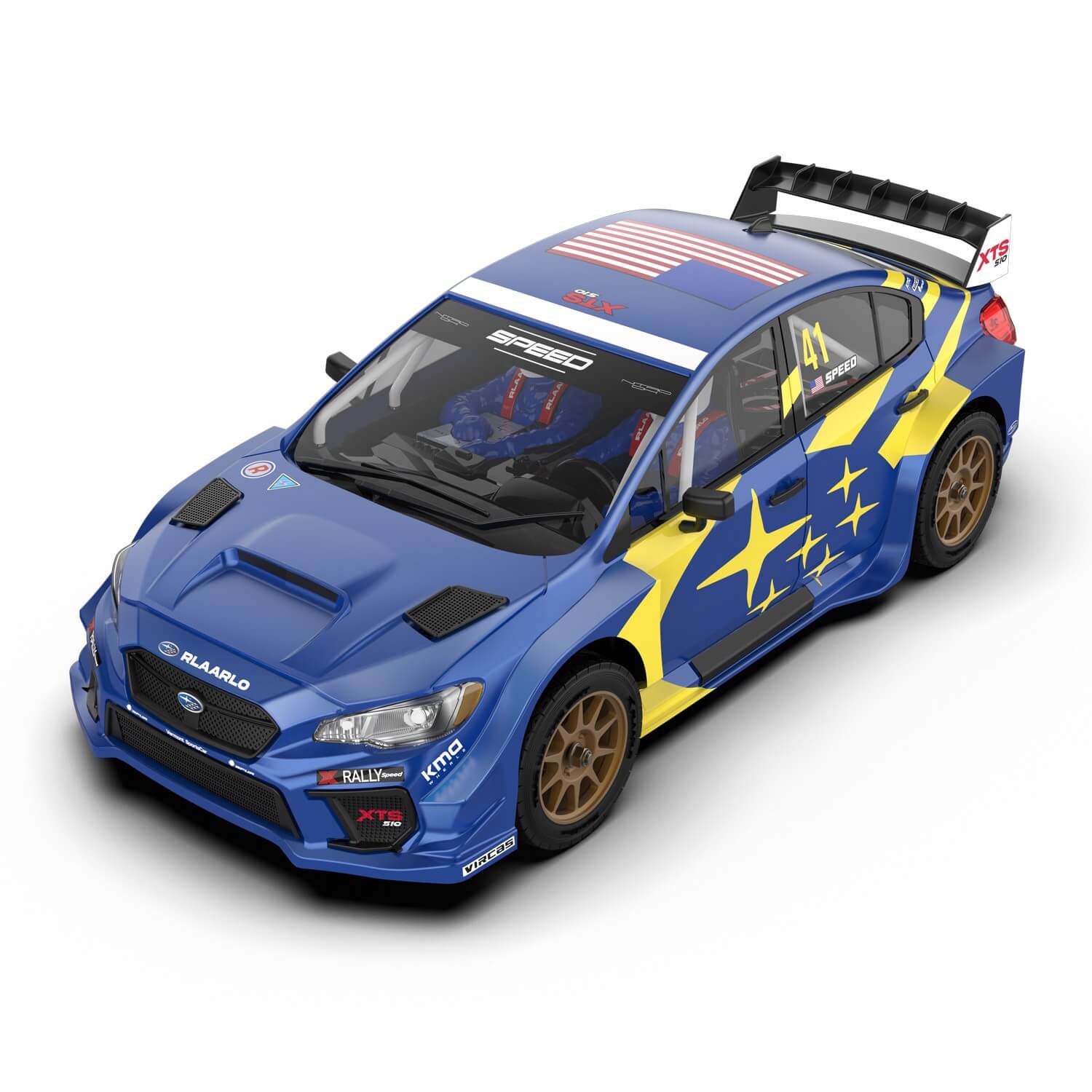 Rlaarlo 1/10 Scale RTR 4WD Carbon Fiber Brushless RC Rally Car | XTS-S10
