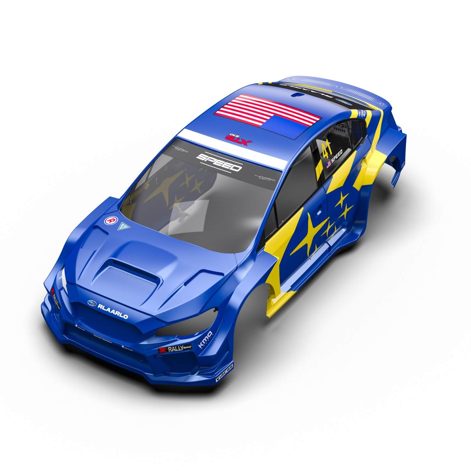 XTS-S10 Rally 1.2mm PC Car BodyFor XTS-S10 RC Rally Car