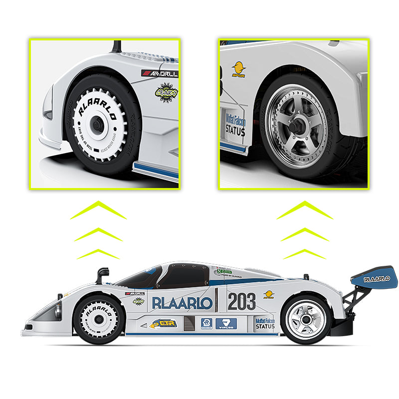 Rlaarlo RC Car Rlaarlo 1/10 Metal Version Brushless RTR On-Road Cars, Supercar,AK-787