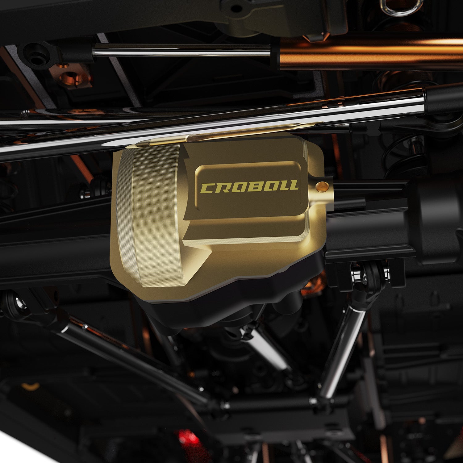 Brass Front Rear Axel Diff Covers for 1/7 Crawler