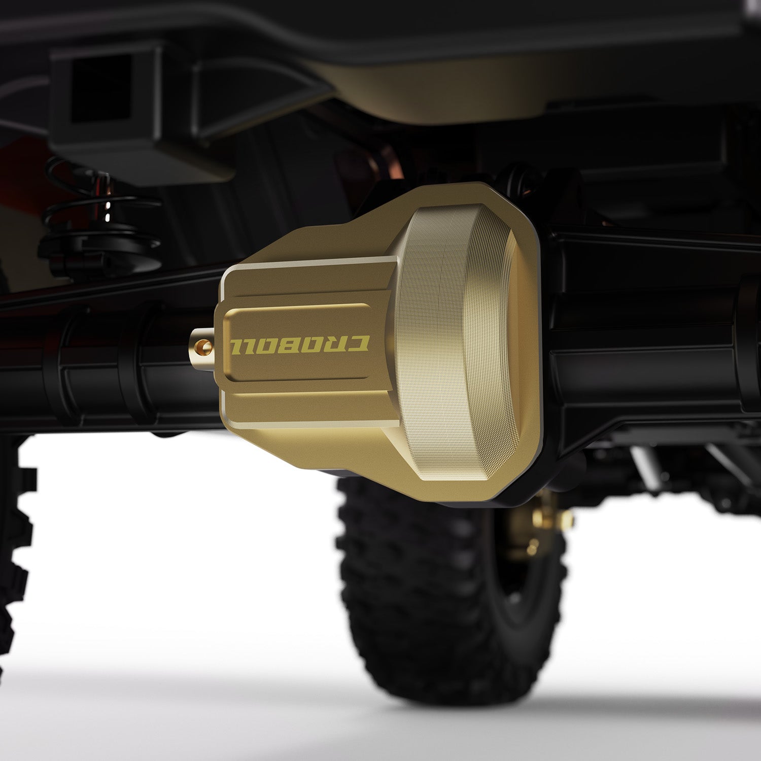 Brass Front Rear Axel Diff Covers for 1/7 Crawler
