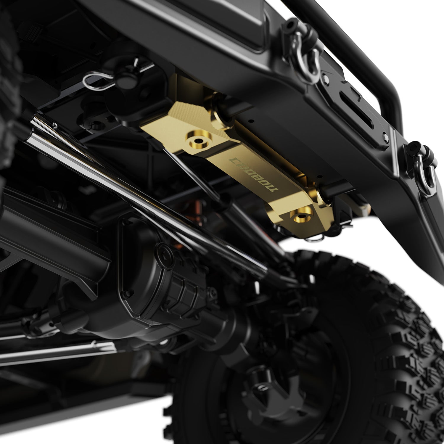 Rlaarlo RC Car Brass Front Bumper Mount for 1/7 RC Crawler