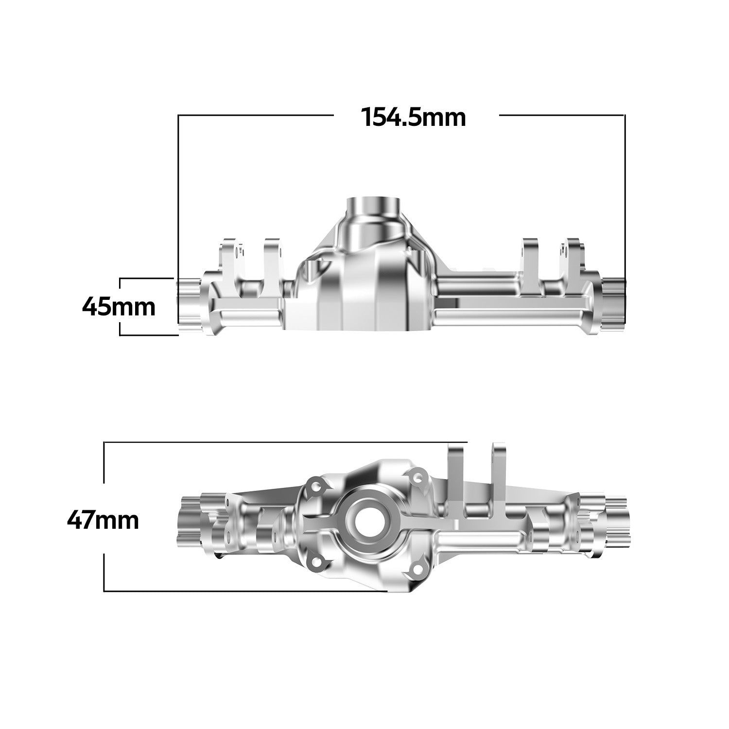 Rlaarlo RC Car Metal Front Portal Housing Axle For 1/7 RC Crawler
