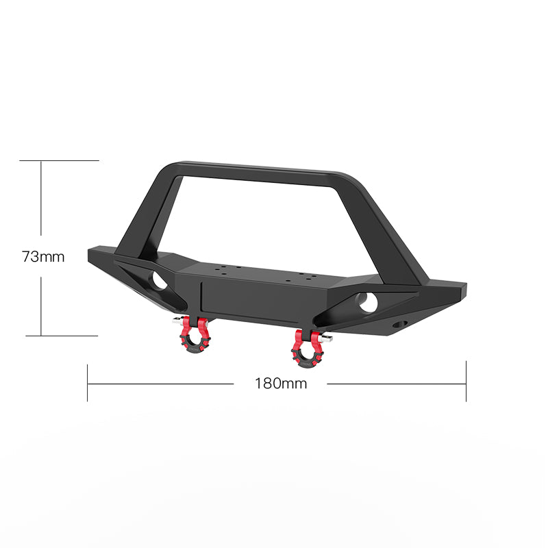 Rlaarlo RC Car Stubby Front Bumper with Bull Bar Hoop for MK-07