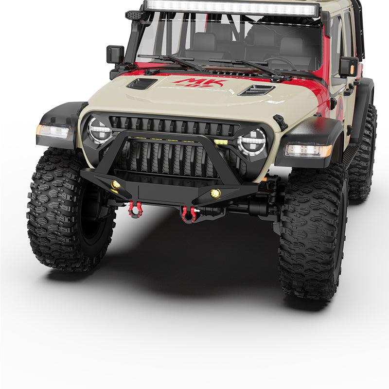 Rlaarlo RC Car Stubby Front Bumper with Bull Bar Hoop for MK-07