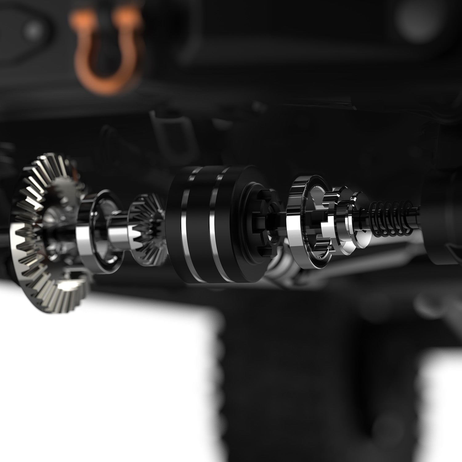 Rlaarlo RC Car Aluminum Differential Diff Case for 1/7 RC Crawler