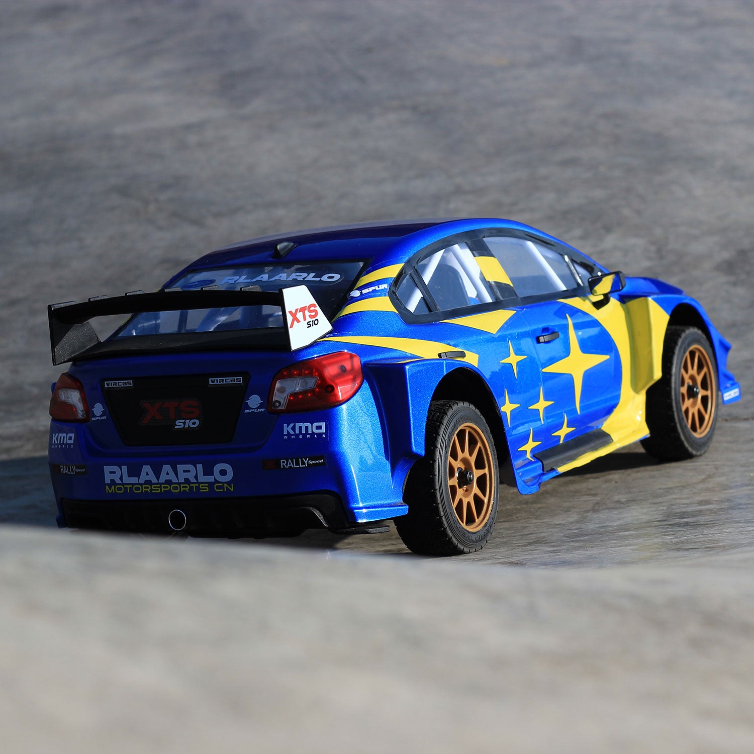 Rlaarlo 1/10 Scale RTR 4WD Carbon Fiber Brushless RC Rally Car | XTS-S10