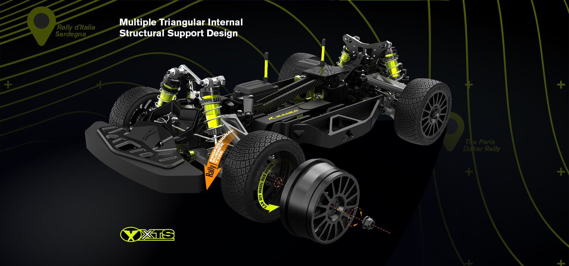 Rlaarlo Brushless 4WD Rally Car XTS-F10