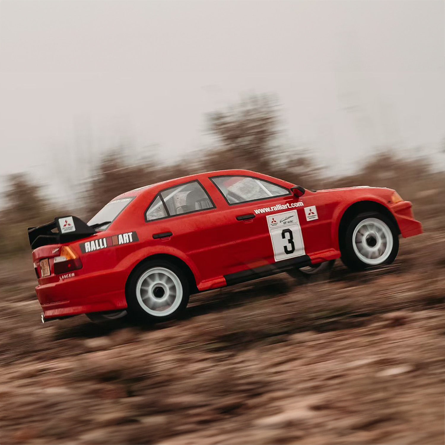 Mitsubishi EVO 6.5 TME Licensed 1/7 Brushless RTR RC Rally Car | SLEVO-07