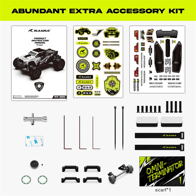 Rlaarlo Omni-Terminator Carbon Fiber Monster Truck Roller(Without electric parts)