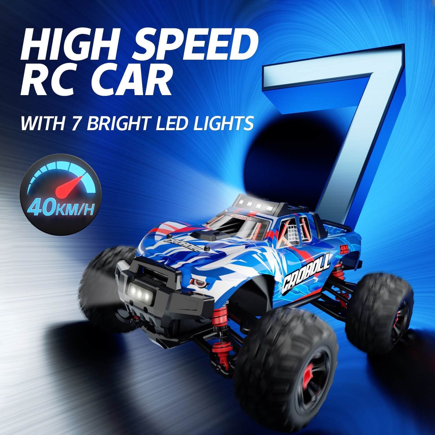 1/14 Monster Truck 40 KPH High Speed (2 Batteries), RLC-14011B