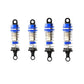 RLAARLO 1:14 Oil-filled Shock Absorber Set- Front & Rear - Blue & Silver (4pcs)