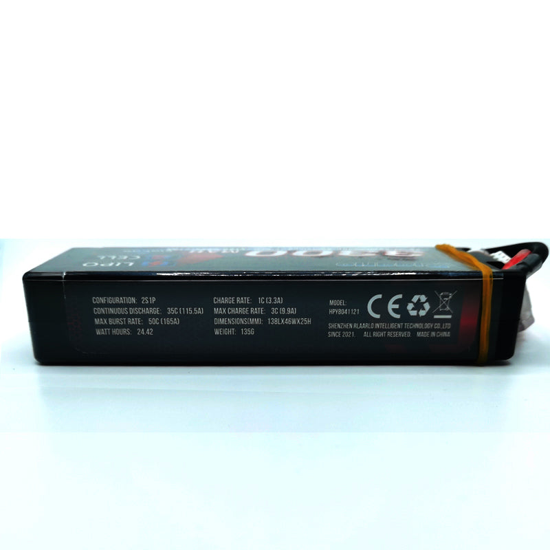 7.4V 3300mah 2S Lipo Battery XT60 Plug