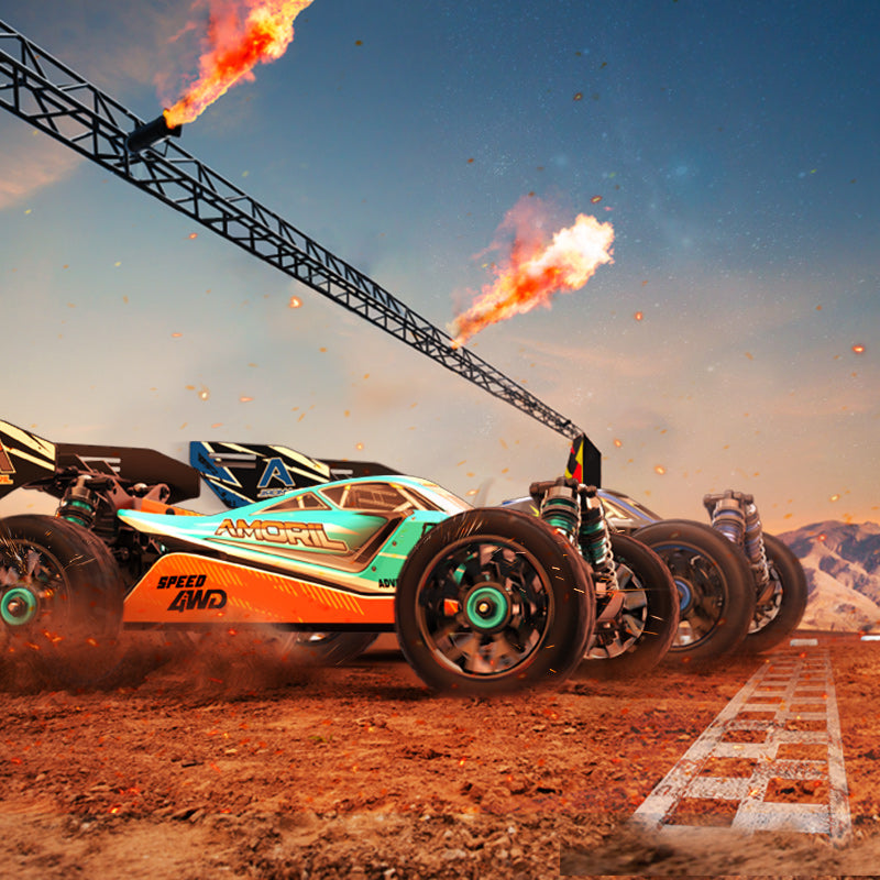 AMORIL 1:14 70+KMH Off-Road Racing Buggy, Teal/Cyan, RLA-14001T