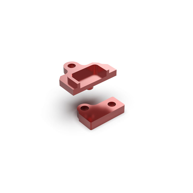 Rlaarlo RC Car Aluminum Servo Block Set For 1/10 Scale On-Road Cars Red
