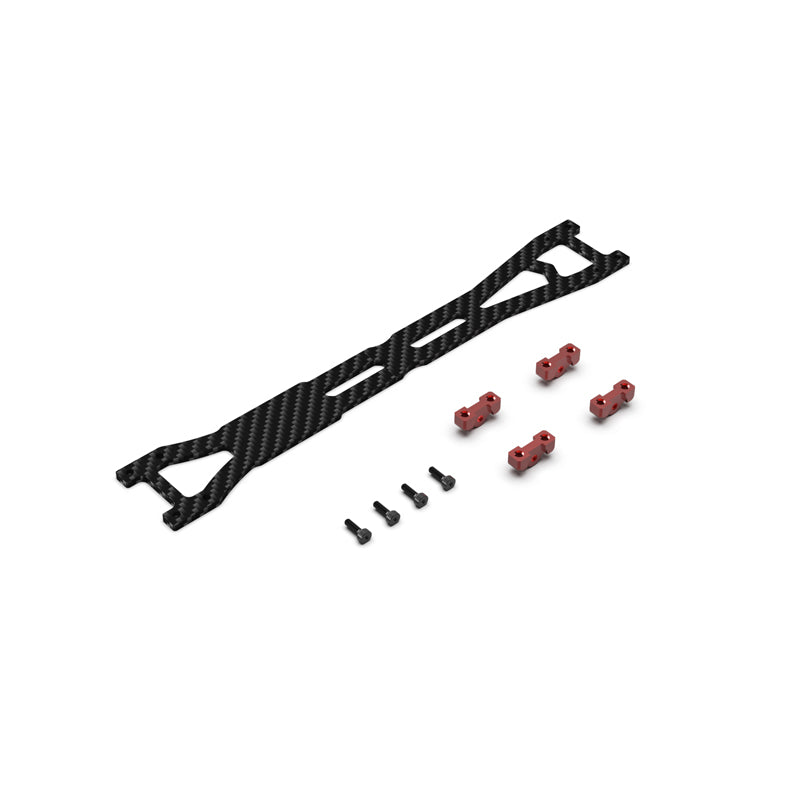 Rlaarlo RC Car Carbon Fiber Upper Deck Set For AK-917 Red