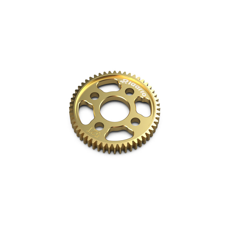 Rlaarlo RC Car Metal Steel Spur Gear For 1/10 Scale On-Road Cars Gold-Plated 52T