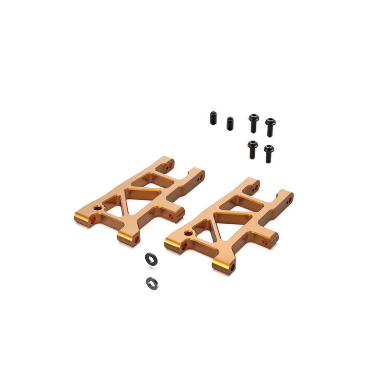 Rlaarlo RC Car Rear Lower Suspension Arm Set-Orange For 1/10 Scale On-Road Cars