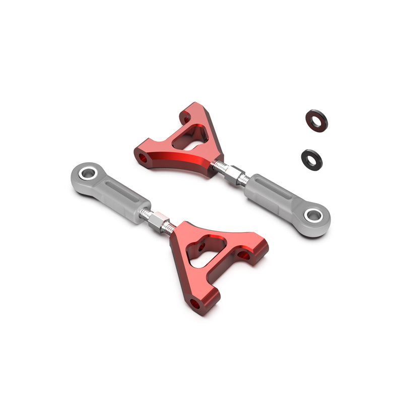 Rlaarlo RC Car Rear Upper Suspension Arm Set-Red For 1/10 Scale On-Road Cars