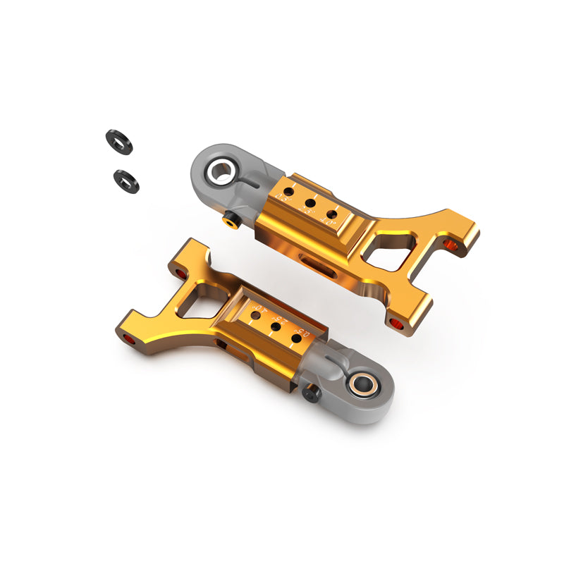 Rlaarlo RC Car Front Upper Suspension Arm Set-Orange For 1/10 Scale On-Road Cars