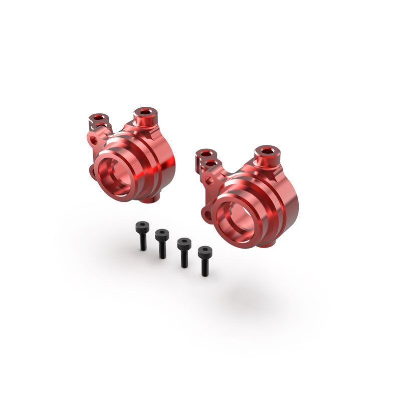 Rlaarlo RC Car Front Steering Hub Set For 1/10 Scale On-Road Cars Red