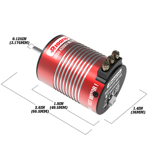 Brushless Motor With Temperature Sensing Line For 1/10 Scale On-Road Cars