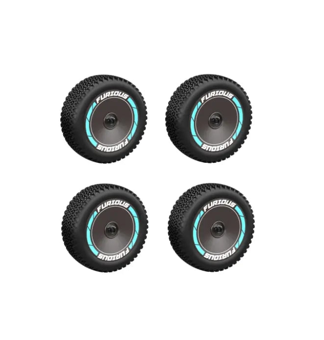 AM-X12 Pre-mounted Tire (4 PCS), Wheel Replacement,Front+Rear