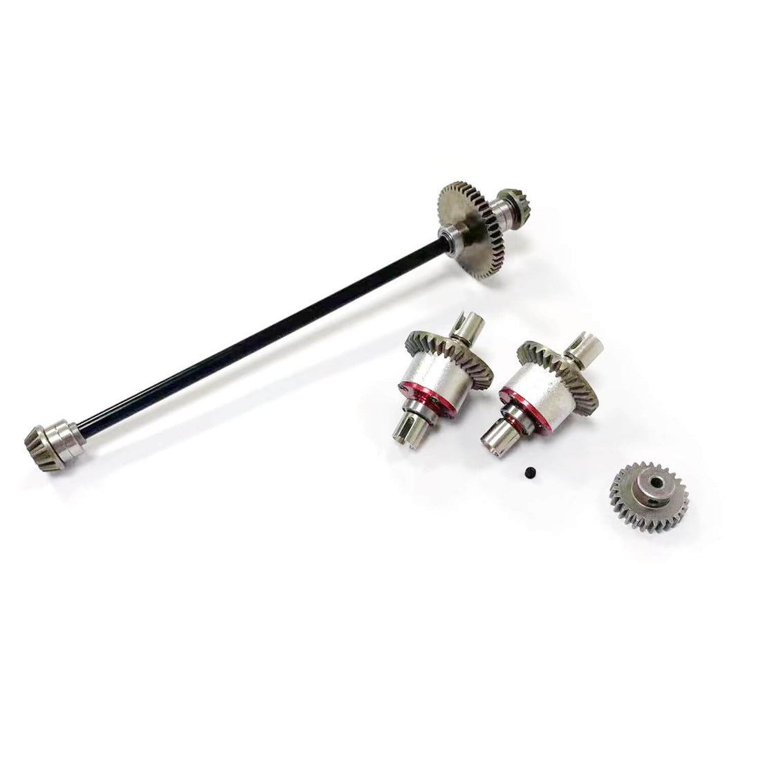 Rlaarlo Aluminum Central Driveshaft Gear Set &amp; Differential for 1/14 Buggy, R0B09