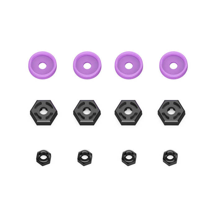 RLAARLO 1:14 RC Car Tires &amp; Wheel Assembly Screw Accessories Set